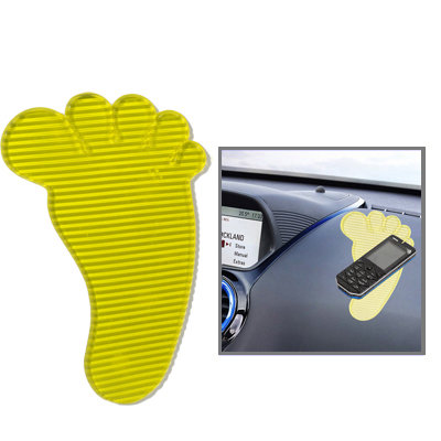 Feet Shaped Car Anti-Slip Mat Super Sticky Pad for Phone / GPS/ MP4/ MP3 (Black)